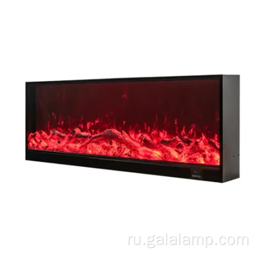 Современный камин с реалистичным симуляцией светодиодного пламени